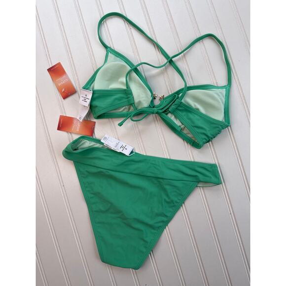 NWT Cupshe Swimsuit Bathingsuit Bikini Top & Bottom & Cutout 1-PC BUNDLE Size S - Picture 5 of 10